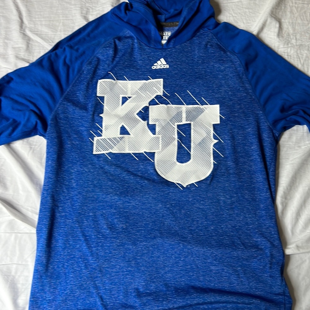 Adidas Kansas Jayhawks thin sweatshirt. Size large